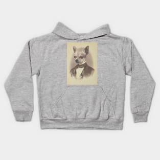 Gentleman Chihuahua Kids Hoodie